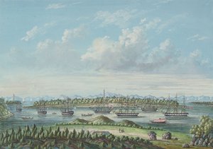 Vue de Whampoa, vers 1860 - Tinqua